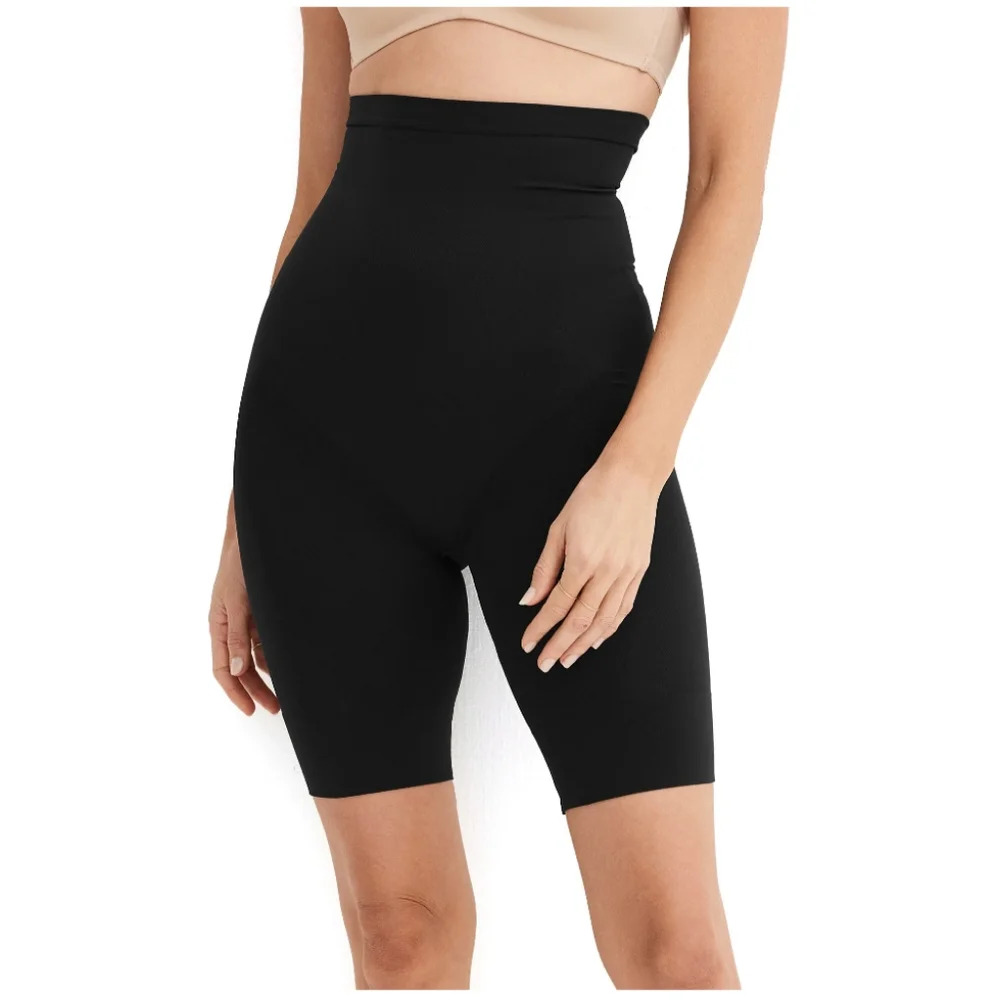 Jockey Essentials Women's Size L Core Body Smoothing High-Waist Full-Thigh Short
